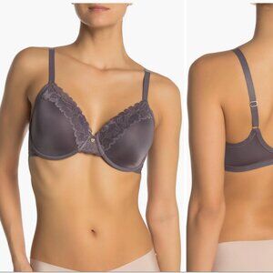 Natori 7313219 Refined Contour Underwire Bra SZ 36DDD Gun Metal